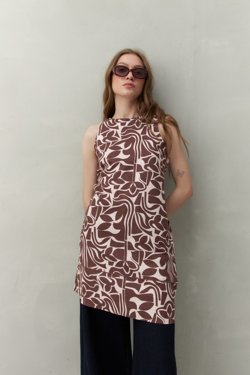 VESTIDO MARLON PRINT Rosa Bebé