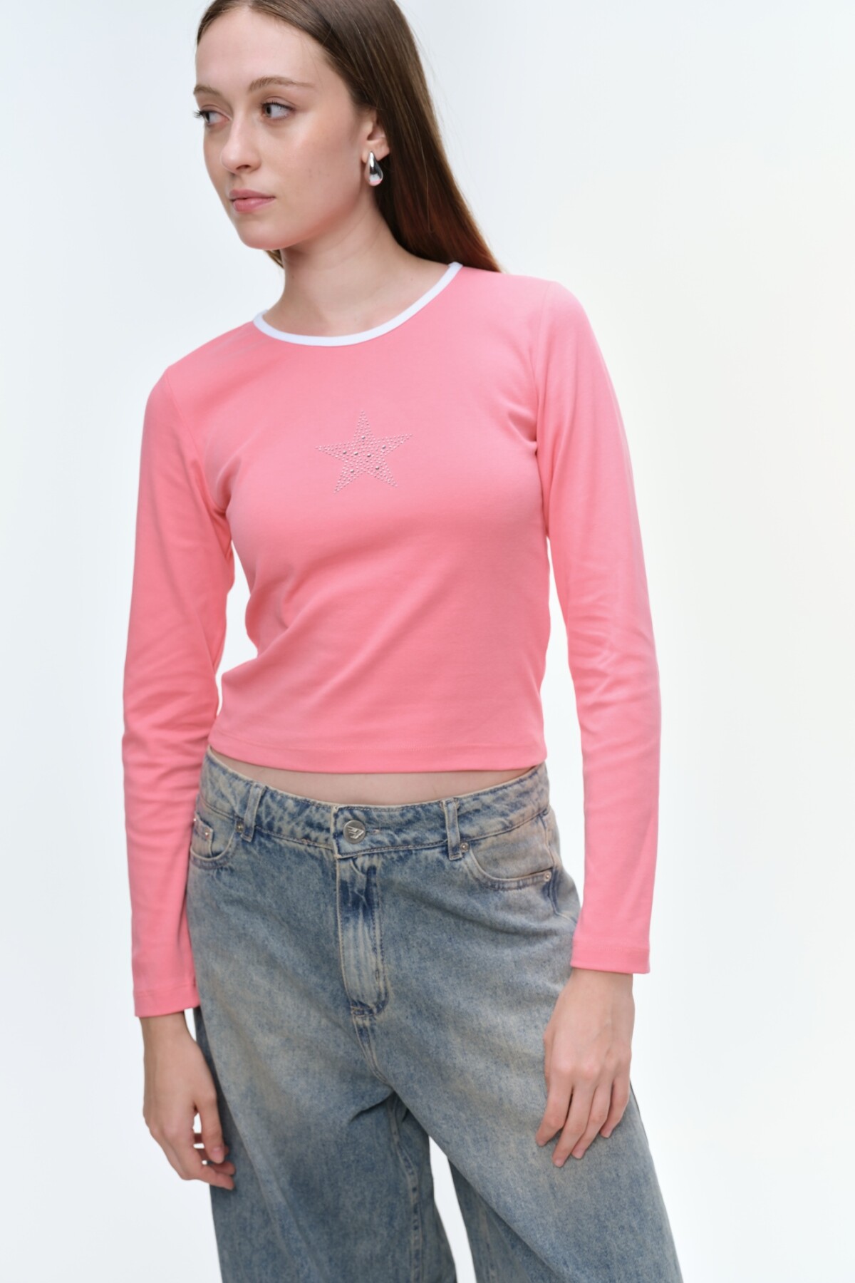 Remera Estrella Rosado