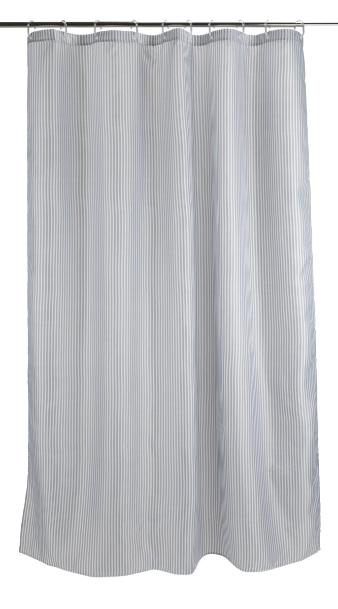 Cortina de ducha SUNDBY 180x200 gris/blanco 