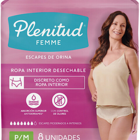 Ropa interior desechable P/m x8 Plenitud Ropa interior desechable P/m x8 Plenitud