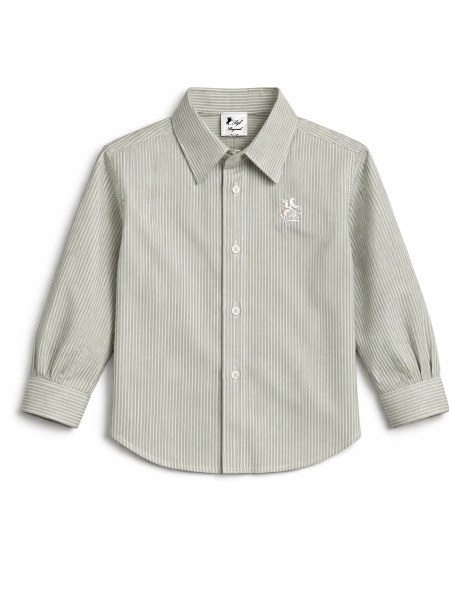 Camisa De Niño - Rayas Verde 