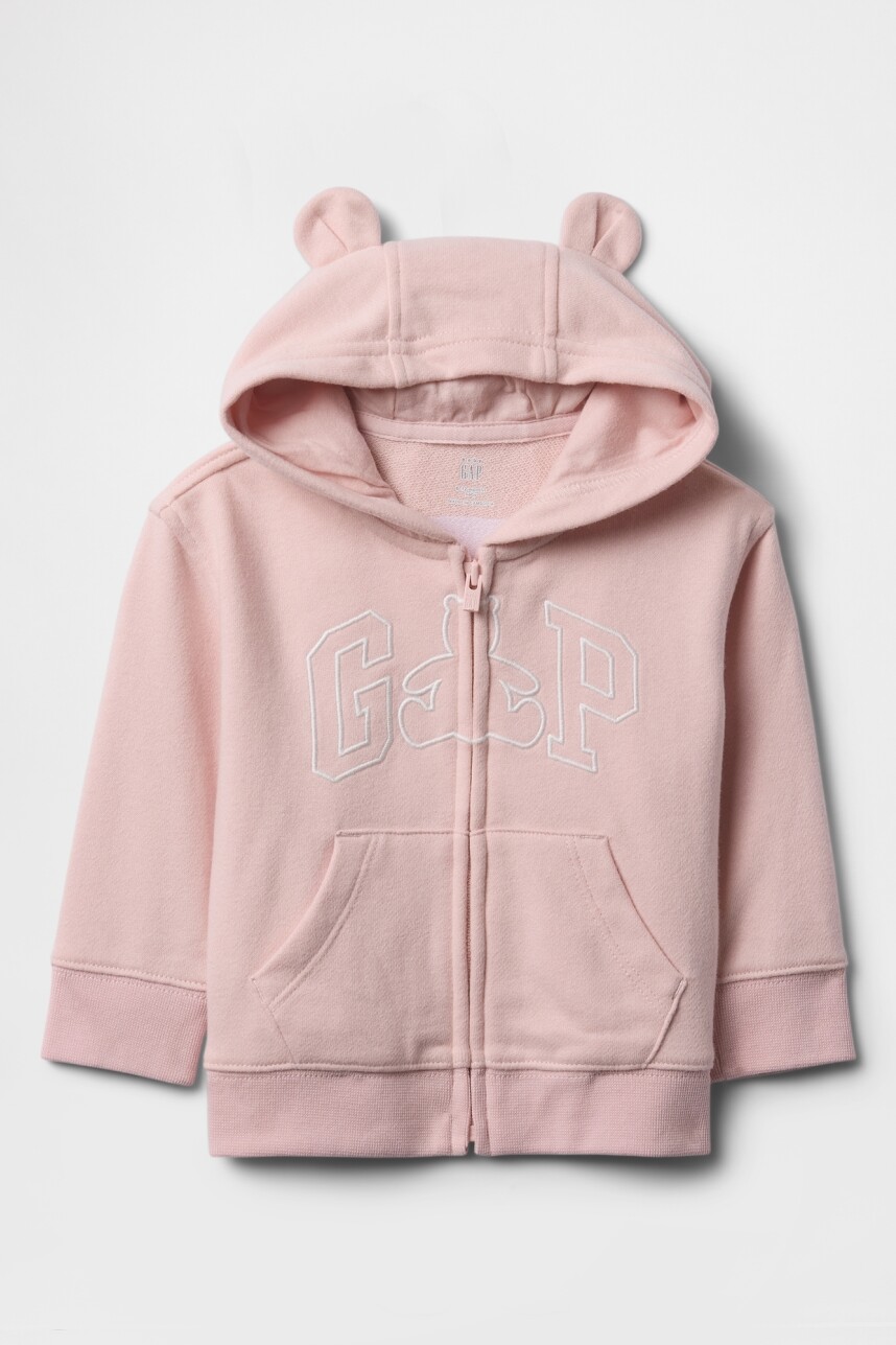 Canguro Logo Gap Sin Felpa Bebé Misty Rose