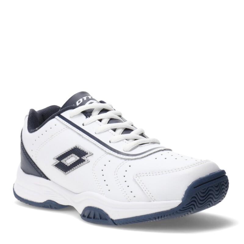 Championes de Mujer Lotto Tennis d/cuero Wns Blanco - Azul Marino