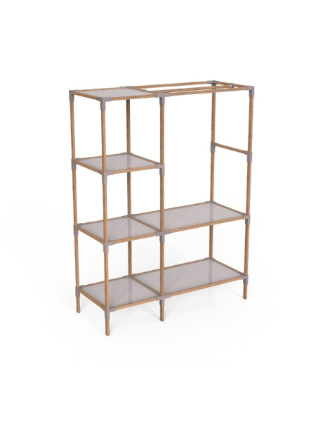ORGANIZADOR/PERCHERO 3 NIVELES 155X47X111CMS MADERA Y PP ORGANIZADOR/PERCHERO 3 NIVELES 155X47X111CMS MADERA Y PP