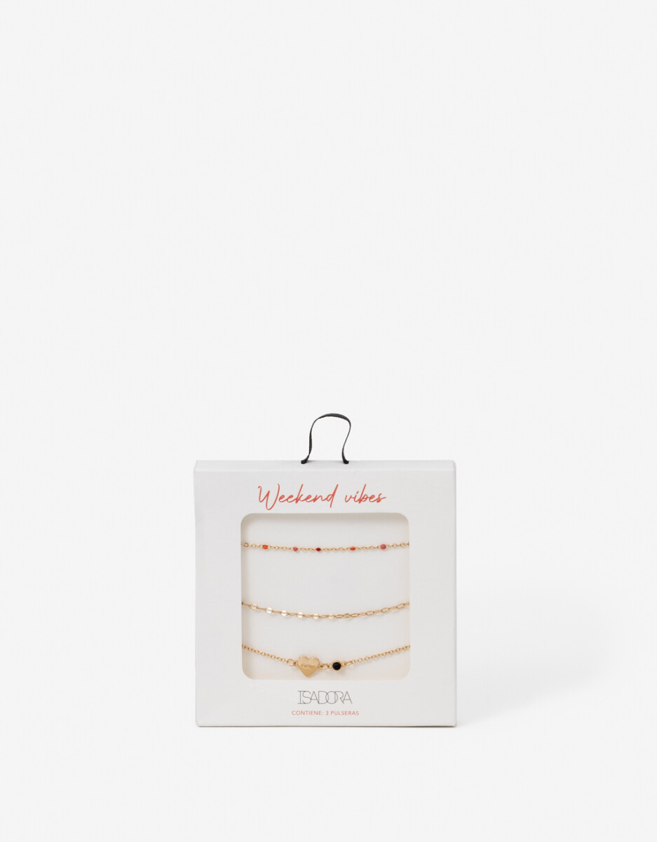 Set De Pulseras En Caja Regalable 