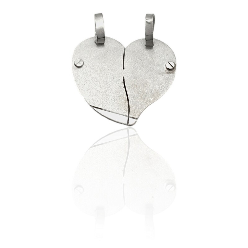 Dije Corazón de la amistad-Plata 925-Sin Piedra-CP3269 sinpiedra