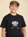 T-SHIRT AZORES TEEN RUSTY Negro