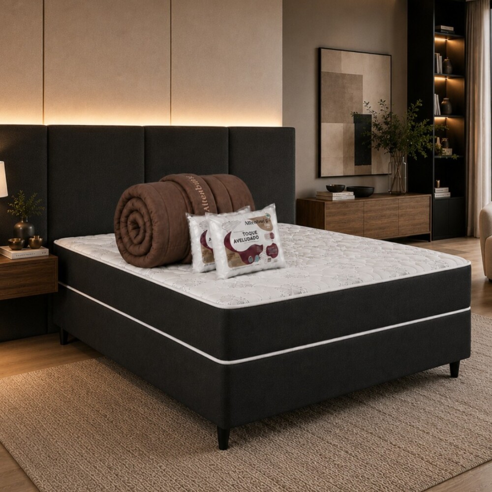 COMBO DORMITORIO: SOMMIER 2 PLAZAS + ACOLCHADO + ALMOHADAS DE REGALO COMBO DORMITORIO: SOMMIER 2 PLAZAS + ACOLCHADO + ALMOHADAS DE REGALO