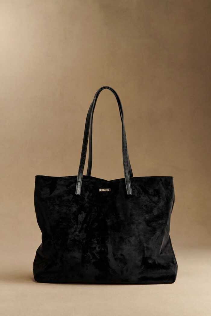 Travel Bag Gamuza Vegana Negro