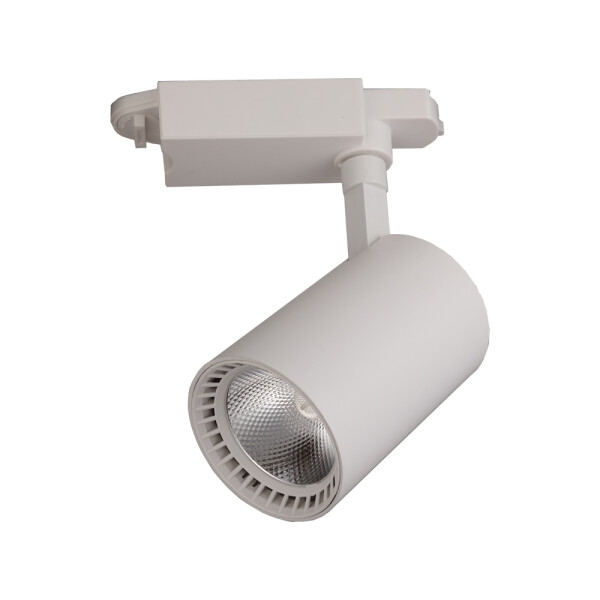 Spot De Luz De Techo Luminaria Fría Aluminio Para Riel 10w Blanco