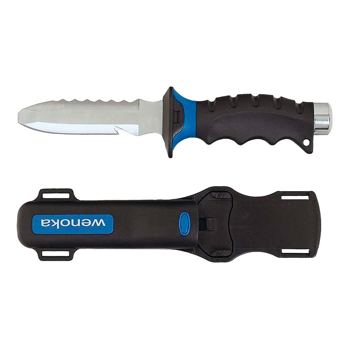 Deep See - Cuchillo Jack Blunt D8260 - Punta Roma. Hoja 5" Acero Inoxidable Serie 420. Incluye: corr 