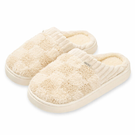 Pantufla de Felpa Super Abrigadas Antideslizante Unisex Natural