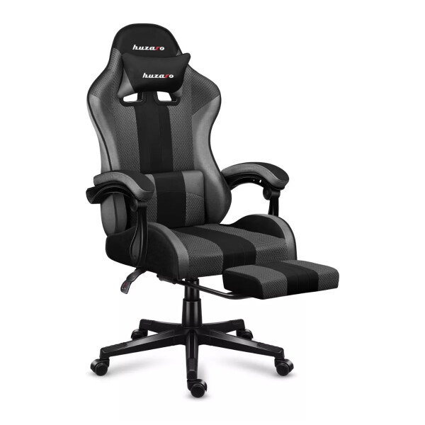 Silla Gamer Huzaro Hz Force 4.7 Con Reposapiés SILLA GAMER HUZARO HZ FORCE 4.7 GRIS