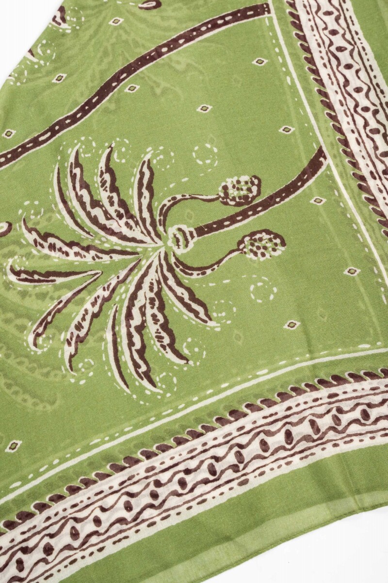 Bandana Print Palmeras Oliva