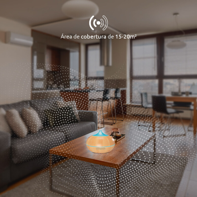 DIFUSOR DE AROMA SMART,CONTROL DE VOZ, 7 COLOR LED 001