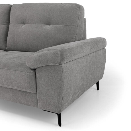 Sofá Blus - Tela Microfibra - 3 cuerpos 6686-7 Gris