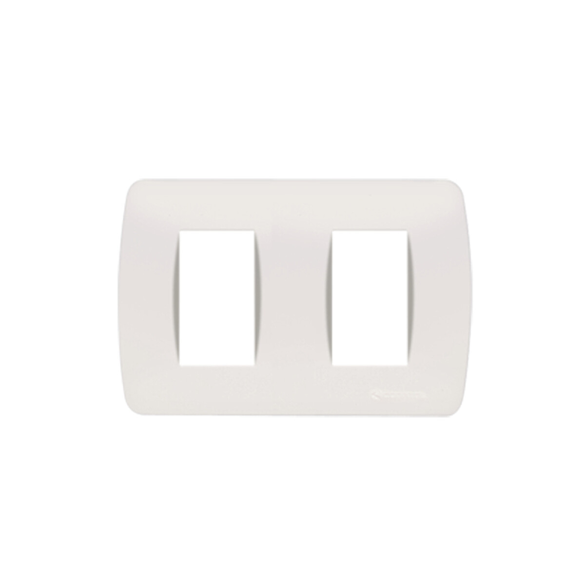 Plaqueta p/2 módulos blanco - Loft - ELE01240 