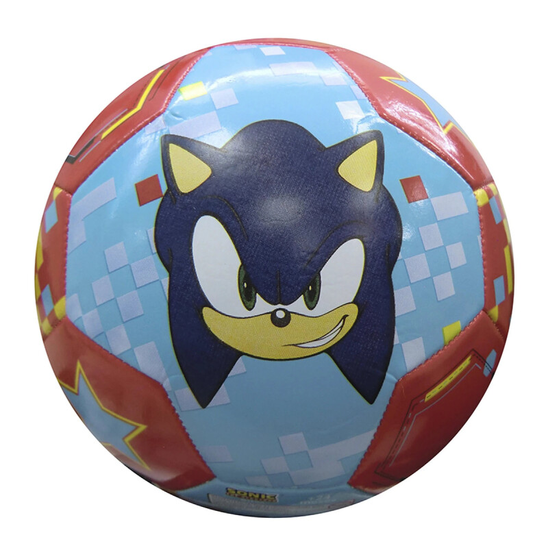 Pelota Infantil Sonic Celeste - Rojo