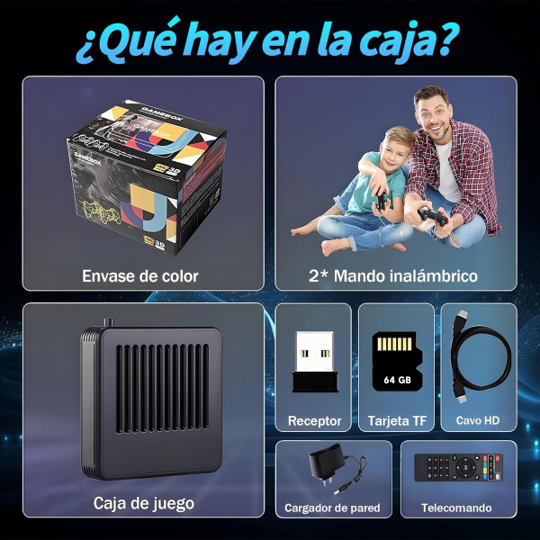 Consola De Juegos G11 Pro Con 2 Controles CONSOLA GBOX G11 PRO GAMEBOX GAMEPAD