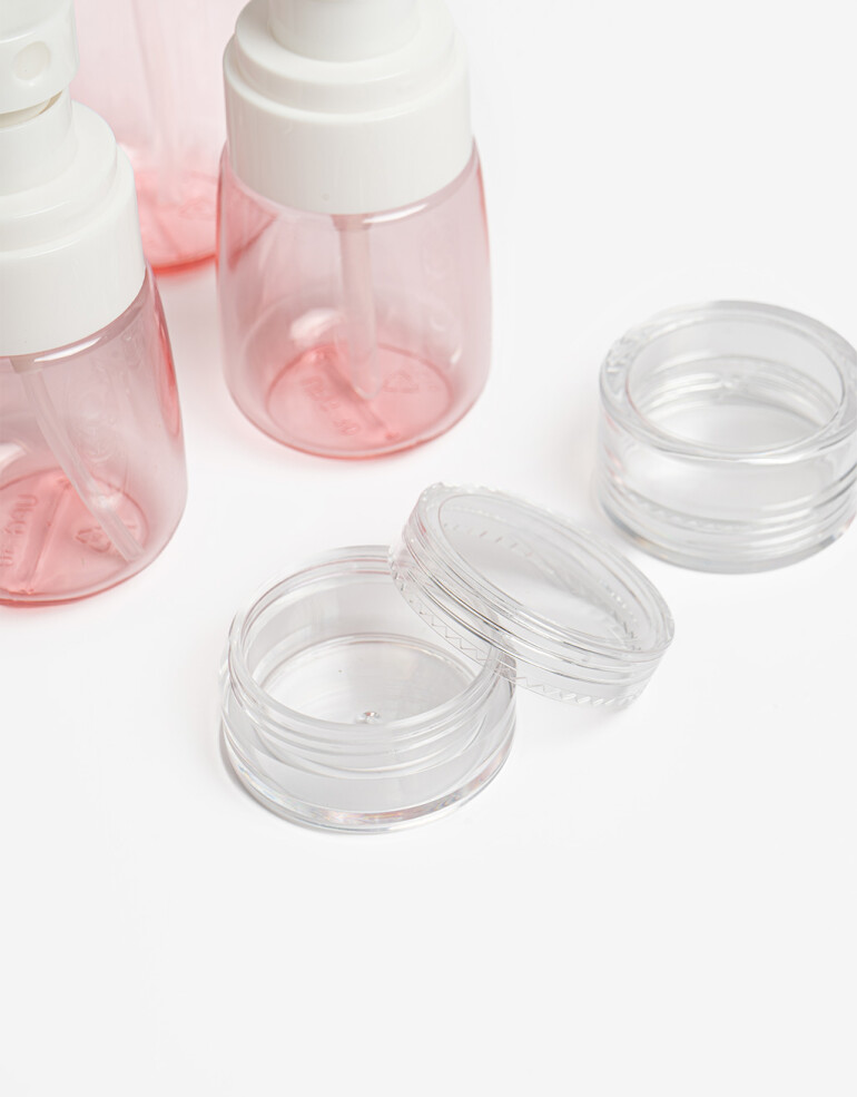 Set de Viaje Set De Envases Recargables Para Viaje - Combinacion Bicolor