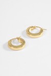 Aros geométricos 2 cm acero dorado