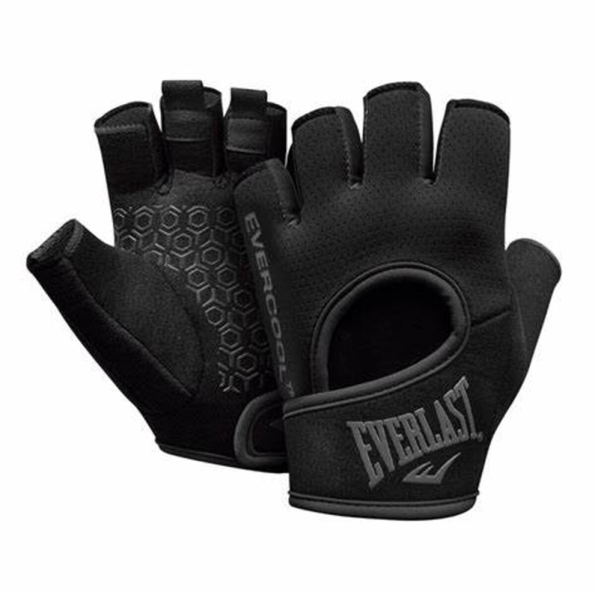 GUANTE DE PESAS EVERLAST HEATHER BK/BK S - BK 