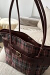 British Handbag Bordeaux / Verde
