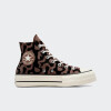 Championes Converse Chuck Taylor Lift Platform Leopard Remix Marrón
