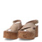 Sandalias de Mujer Bottero con Plataforma de Corcho Beige