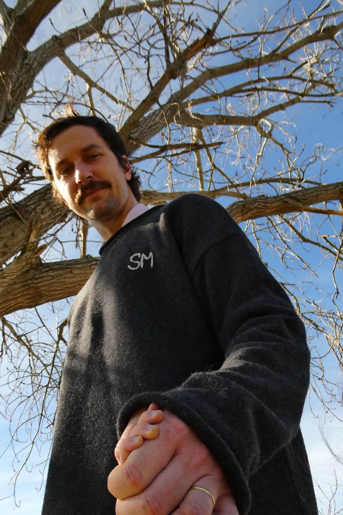 Wool Sweater Men Grafito