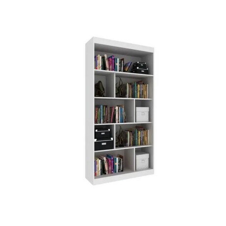 BIBLIOTECA CON REPARTICIONES BLANCA 93 X 181 X 30 BIBLIOTECA CON REPARTICIONES BLANCA 93 X 181 X 30