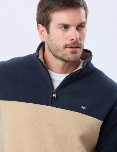 BUZO POLAR BICOLOR Beige