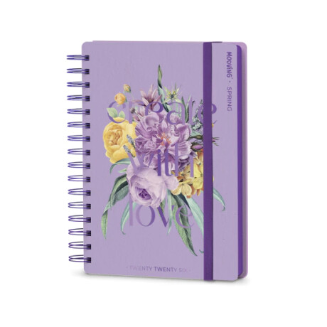 Agenda Mooving 10 x 15 cm 2026 Spring Violeta