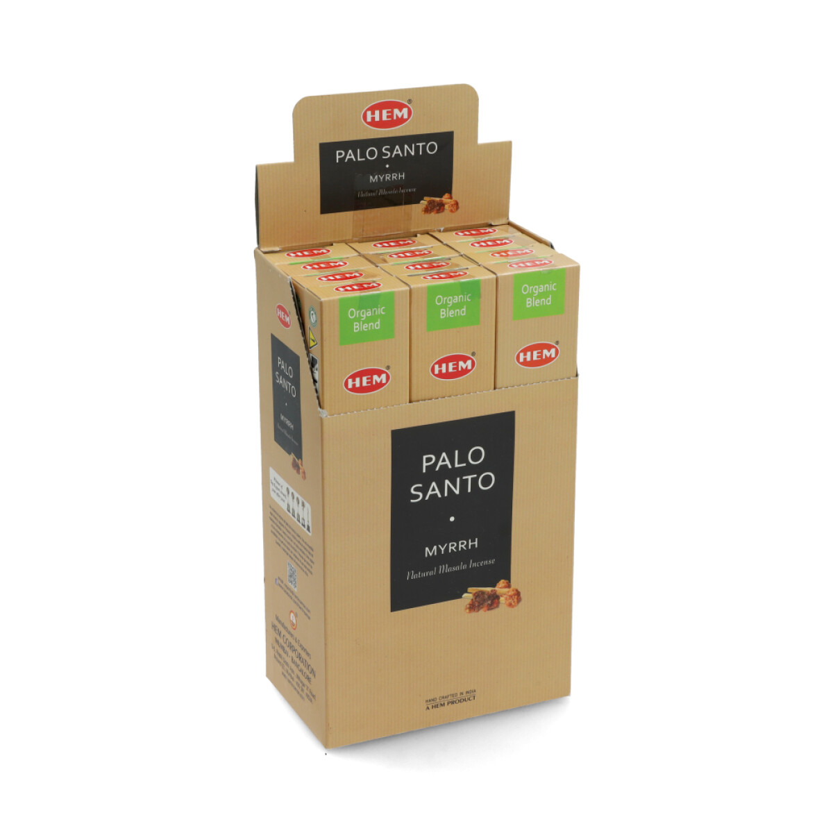 INCIENSO HEM ORGANICO CAJA X12 - Palo Santo/mirra 