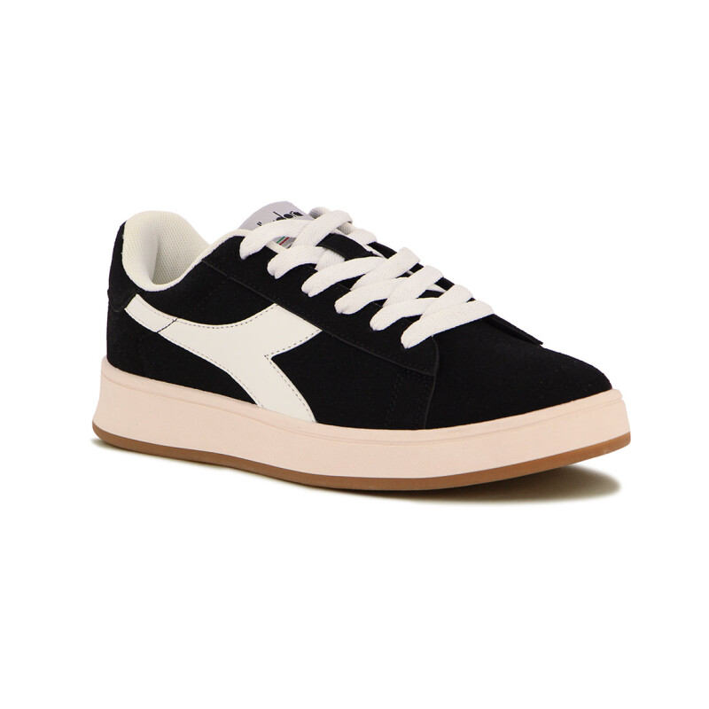 Championes Casuales Mujer Diadora Grass Negro-blanco