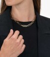 Collar De Eslabones Mix And Match Dorado