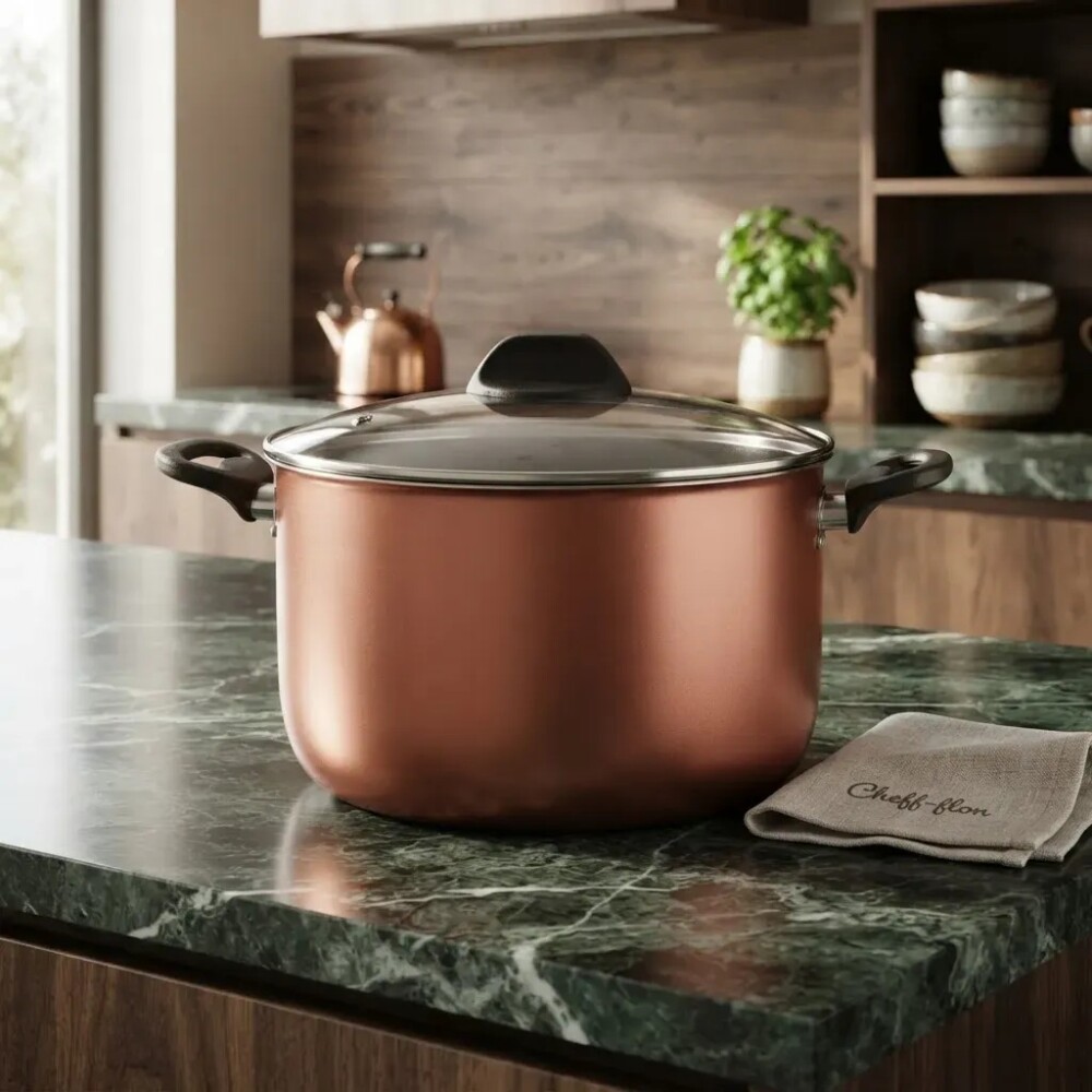 Olla Merlot con asas y tapa 24 cm CHEFF-FLON Olla Merlot con asas y tapa 24 cm CHEFF-FLON