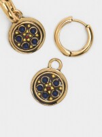 Aros Colgantes Con Detalles De Color multicolor