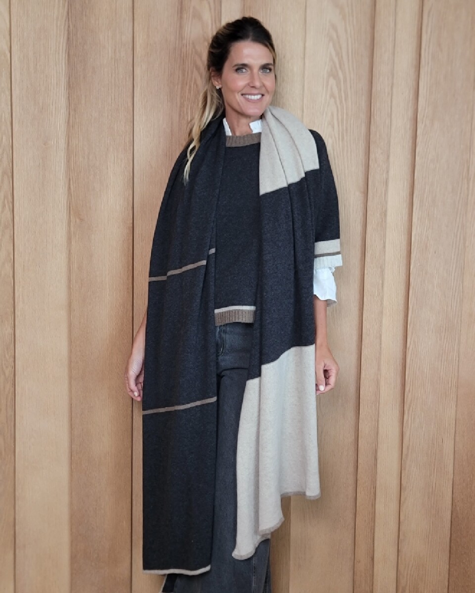 Bufandón Burdeos - Charcoal Tostado 