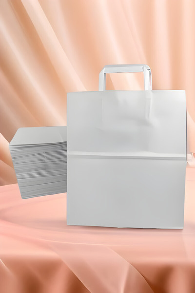 Pack x 200 - bolsa lisa 26x16x30 cm. - BLANCO 