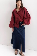 Camisa Merea Bordeaux