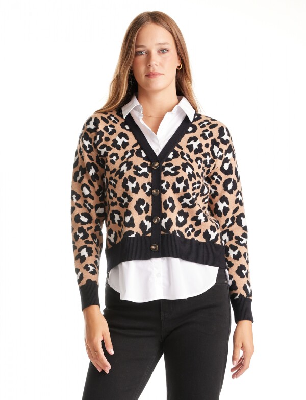 Buzo Twofer Printed MULTI/NEGRO