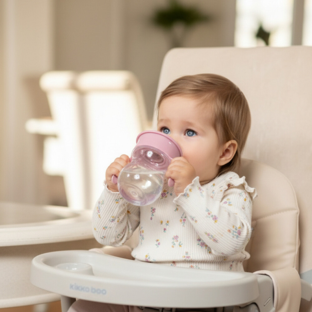 Vaso anti derrame 360 lorelli rosa