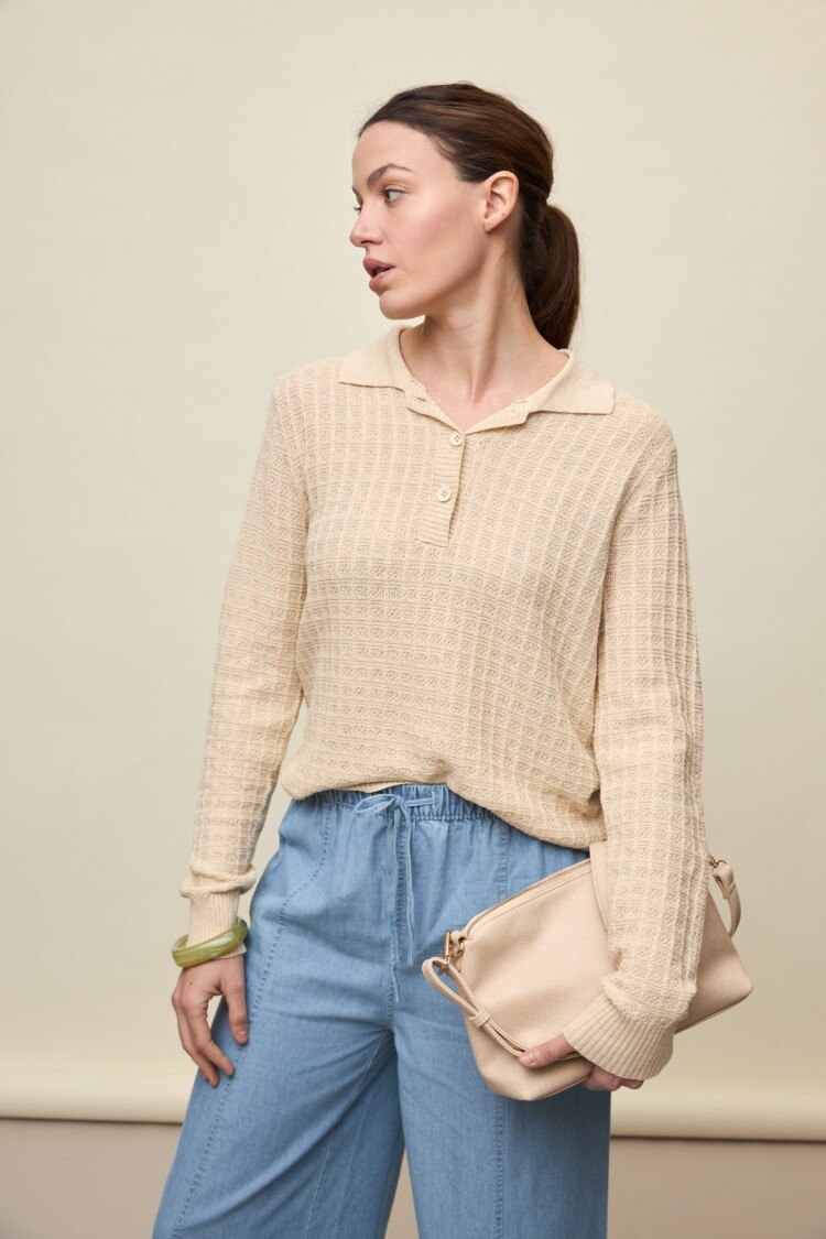SWEATER BIANCA Beige Claro