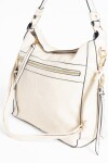 Cartera hobo con estuche cierre horizontal crudo