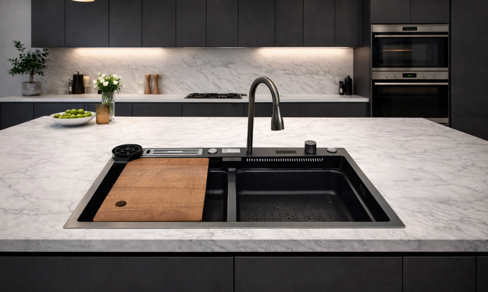 Pileta De Cocina Dream Plus Completa 75x46 Cm