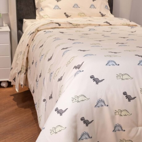 ACOLCHADO FIBRA-SUAVE NATURAL-BEIGE DINOS KIDS ARENA