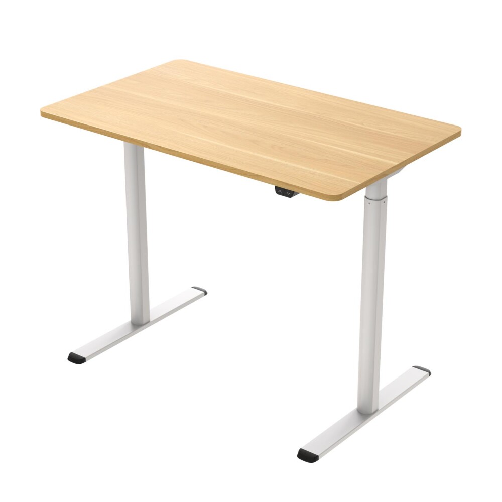 ESCRITORIO REGULABLE METAL-Y-MDF MARRON ET157