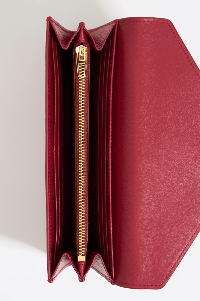BILLETERA CONTINENTAL PIEL Rojo