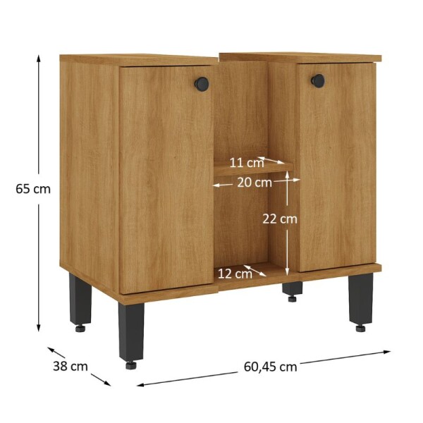 MUEBLE DE BAÑO PARA LAVATORIO 60 CM - MIEL MUEBLE DE BAÑO PARA LAVATORIO 60 CM - MIEL